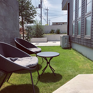 ランタン調ガーデンファニチャー/ガーデンファニチャー/芝生担当は旦那さん/テラス/花壇...などのインテリア実例 - 2019-08-13 11:44:12