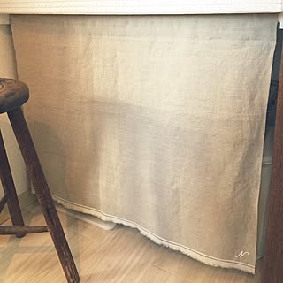 リネン 目隠しカーテンのおしゃれなアレンジ 飾り方のインテリア実例 Roomclip ルームクリップ
