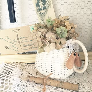 ベッド周り/地道にコツコツハンドメイド♡/エコクラフト♡/羊毛シューモールド♡/いつもいいねありがとうございます♡/ハンドメイド♡...などのインテリア実例 - 2015-08-20 08:04:13