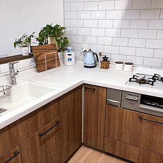 タイル 狭いキッチンのインテリア実例 Roomclip ルームクリップ