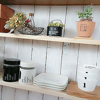棚/ダイソー/ダイソーリメイクシート/どらいふらわー/ドライフラーのある暮らし...などのインテリア実例 - 2018-03-21 17:43:41
