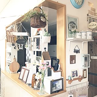 キッチン/好きなものに囲まれた暮らし/見せる収納/棚 DIY/ショーケース DIY...などのインテリア実例 - 2017-02-25 08:50:43
