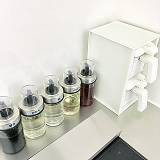 すっきり暮らす/シンプルな暮らし/調味料/ラベル/モノトーン...などのインテリア実例 - 2019-04-17 14:11:14