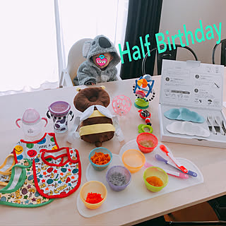 キッチン/sassy/くものプレートかわいい/10mois/離乳食 ごっくん期...などのインテリア実例 - 2019-02-07 21:18:56
