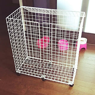 ワイヤーネット ゴミ箱diyのインテリア 手作りの実例 Roomclip ルームクリップ