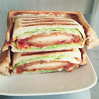 キッチン/ホットパン/家事問屋/ホットサンド/ホットサンドクッカー...などのインテリア実例 - 2018-12-16 08:49:43