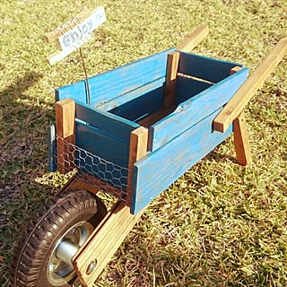Diy 一輪車のインテリア 手作りの実例 Roomclip ルームクリップ