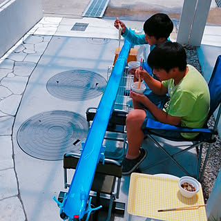流しそうめん 流しそうめん台diyのインテリア 手作りの実例 Roomclip ルームクリップ 流しそうめん 流しそうめん台diyのインテリア 手作りの実例 Roomclip ルームクリップ