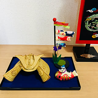 玄関/入り口/母の陶芸作品/デコレ コンコンブル/イベント参加/こどもの日...などのインテリア実例 - 2018-04-20 11:19:50