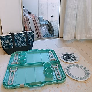 玄関/入り口/折りたたみテーブル/ニトリ 2017 行楽アイテムモニター/アウトドア/アウトドア用品...などのインテリア実例 - 2017-05-29 16:28:11