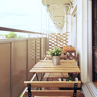 部屋全体/IKEA/DIY/ベランダガーデニング/ベランダカフェのインテリア実例 - 2017-05-06 08:39:53