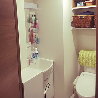 一人暮らし トイレと洗面所が一緒のインテリア レイアウト実例 Roomclip ルームクリップ