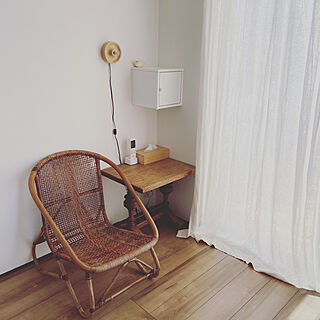 アンティーク 籐椅子のおしゃれなアレンジ・飾り方のインテリア実例 