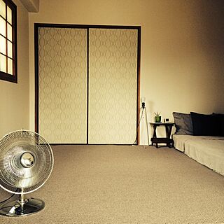 ベッド周り/和室/和室が寝室/扇風機出しましたのインテリア実例 - 2014-07-11 07:37:30