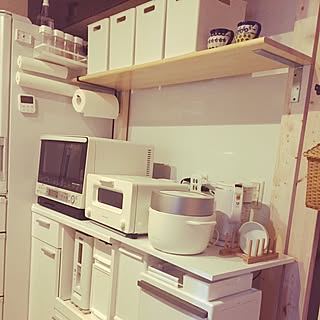 白いキッチン家電のインテリア実例 Roomclip ルームクリップ