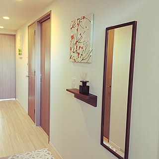 玄関 入り口 マリメッコファブリックパネルのインテリア実例 Roomclip ルームクリップ
