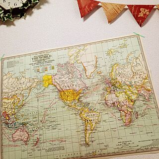 世界地図 Niko And のおしゃれなアレンジ 飾り方のインテリア実例 Roomclip ルームクリップ