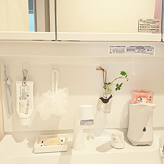 バス/トイレ/キャンドゥ/賃貸でも楽しく♪/シュガーパイン/無印良品...などのインテリア実例 - 2017-07-29 09:44:46