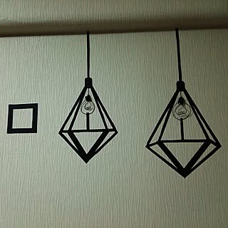 壁/天井/白黒/mtマスキングテープ/黒色ワイヤー/男前...などのインテリア実例 - 2016-05-28 21:42:41