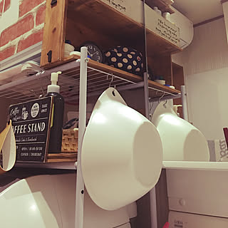バス/トイレ/ニトリの洗面器/カフェ風インテリアにしたいの/出逢いに感謝♡/カフェ風もナチュラルも好き♡...などのインテリア実例 - 2018-09-13 10:47:02