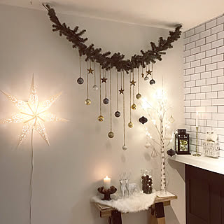 棚 クリスマスディスプレイのおしゃれなアレンジ 飾り方のインテリア実例 Roomclip ルームクリップ