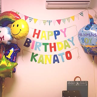 壁/天井/手作り雑貨/ガーランド/風船のインテリア実例 - 2012-05-28 18:04:47