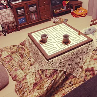 机/カメラマーク消したいっ!/こたつ天板リメイク/食器/リメイク...などのインテリア実例 - 2014-10-26 00:27:52