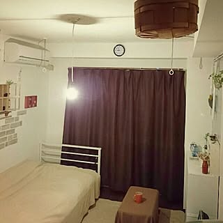 ワンルーム 壁掛け時計のインテリア レイアウト実例 Roomclip ルームクリップ