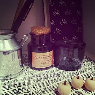 棚/セリア/ブックカバー/りんごのインテリア実例 - 2014-02-23 13:54:34