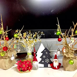 リビング/ポインセチア/オーナメント/木のツリー/クリスマスツリー...などのインテリア実例 - 2016-11-12 23:30:42
