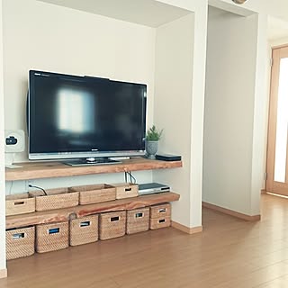 ニトリ ラタンバスケットのインテリア実例 Roomclip ルームクリップ