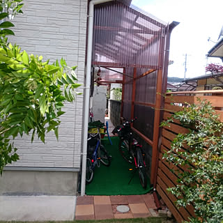レンガ 自転車置き場のインテリア実例 Roomclip ルームクリップ