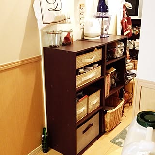 キッチン/収納/セリア/100均/ニトリのボックス...などのインテリア実例 - 2014-03-20 16:46:34
