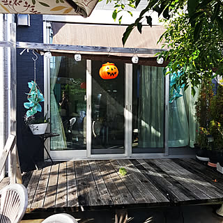 玄関/入り口/ハロウィン/木のある暮らし/子供のいる暮らし/緑あふれる庭...などのインテリア実例 - 2019-09-23 15:48:32