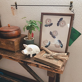 アイアンバー/木の小物/刺繍/バンドメイド/古道具ベンチ...などのインテリア実例 - 2019-11-14 17:38:00