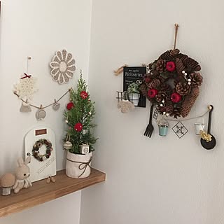 棚/ちびツリー/momokasanの作品/クリスマス/RCの出逢いに感謝♡...などのインテリア実例 - 2016-11-17 14:32:19