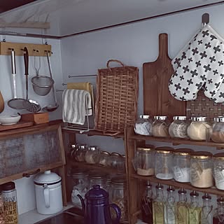 キッチン/2017.7.8/カッティングボード/すのこ/ウォーターボトル...などのインテリア実例 - 2017-07-08 01:42:30