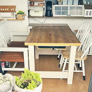机/ダイニング/ダイニングテーブル&チェア/ショーケース手作り/ペーパーフォルダー手作り...などのインテリア実例 - 2017-04-27 19:40:47