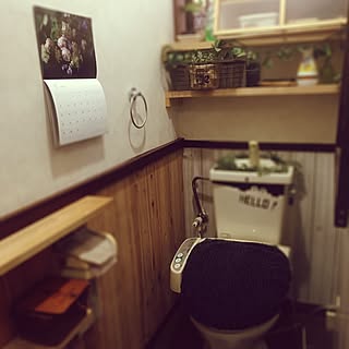 バス/トイレ/トイレカバー/カレンダー/私の部屋で購入/平屋...などのインテリア実例 - 2017-05-11 15:20:22