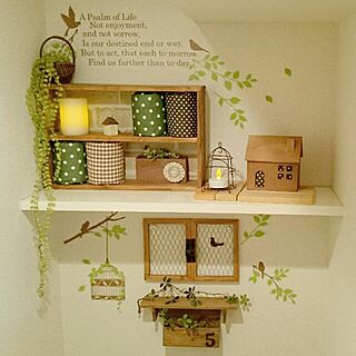 トイレ フェイクグリーンのインテリア実例 Roomclip ルームクリップ