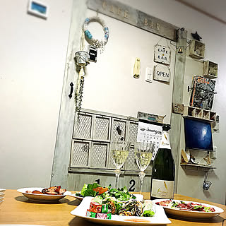 chii's bar開店/cafe&bar扉風/お酒❤︎/インスタ→chiisoccer_11/ブログも見てね(*☻-☻*)...などのインテリア実例 - 2018-01-06 18:11:44