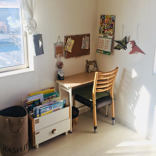 部屋全体/片付けたい/ナチュラル/子ども部屋/山善ランドセルラックモニター応募...などのインテリア実例 - 2017-12-07 10:50:19