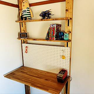 学習机DIY/築40年賃貸/賃貸/DIY/ラブリコ ディアウォール DIY...などのインテリア実例 - 2019-04-04 15:20:51