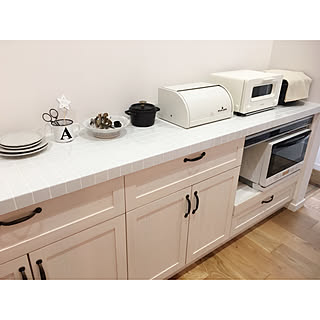 キッチン/キッチン背面収納/キッチン背面棚/キッチン背面/トースター...などのインテリア実例 - 2017-07-31 22:27:03