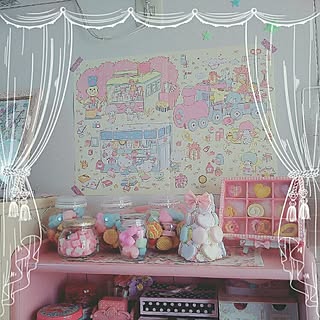 ゆめかわいい いちご新聞のインテリア実例 Roomclip ルームクリップ