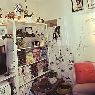 リビング/DIY/Shelf/at home/original artwork...などのインテリア実例 - 2017-09-23 05:30:56