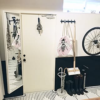 玄関/入り口/姿見/ロードバイク/自転車/長靴...などのインテリア実例 - 2016-05-29 12:50:44