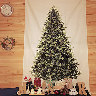 部屋全体/クリスマス/Merry Christmas.·˖*✩/リース♡/タペストリー...などのインテリア実例 - 2018-12-24 22:33:02