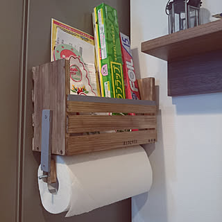 キッチン/セリア/100均/DIY/キッチンペーパーホルダー...などのインテリア実例 - 2017-08-24 13:22:30