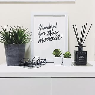 バス/トイレ/グリーン/自作ポスター/白黒/モノトーン...などのインテリア実例 - 2016-06-10 01:27:39